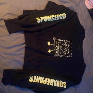 SpongeBob sweater cropped top